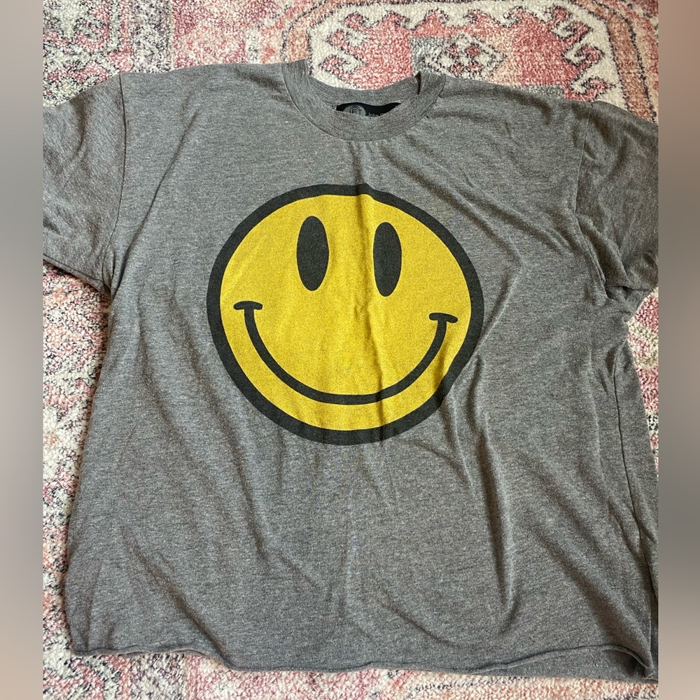 John Eshaya smiley face tee